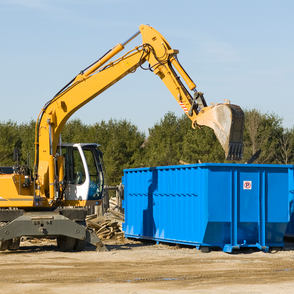 what size residential dumpster rentals are available in Wright